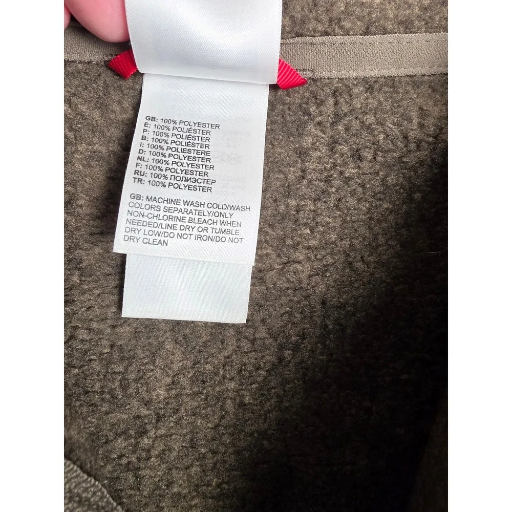 The North Face Quarter Zip Sweater Mens XXL Brown Fleece Pullover Outdoor Hiking